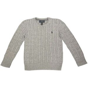Polo by Ralph Lauren Light Gray Crewneck Sweater